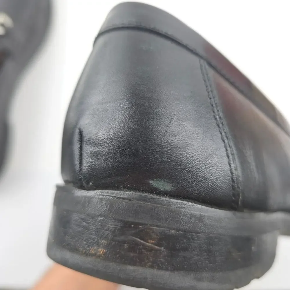 Allen Edmonds Arezzo‎ Italian Dress Loafer Mens 9.5D Black Leather Slip On